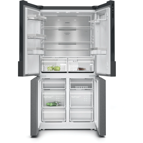 Siemens iQ500 KF96NAXEA MultiDoor 183 x 91 cm Kolay temizlenebilir siyah inoks