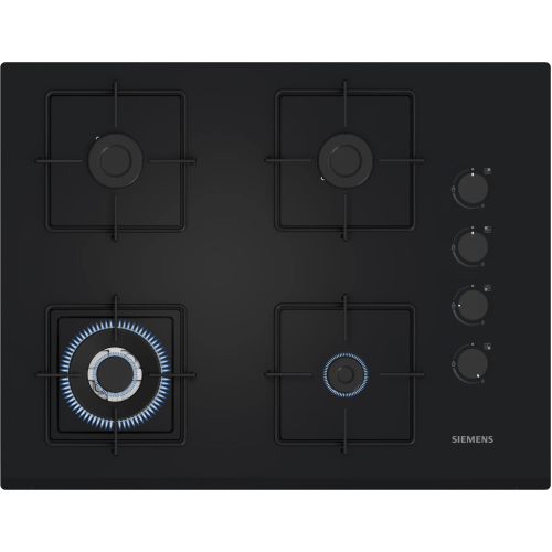 Siemens EO7C6HP30O iQ300 Gazlı Ocak 67 cm Sert cam, Siyah