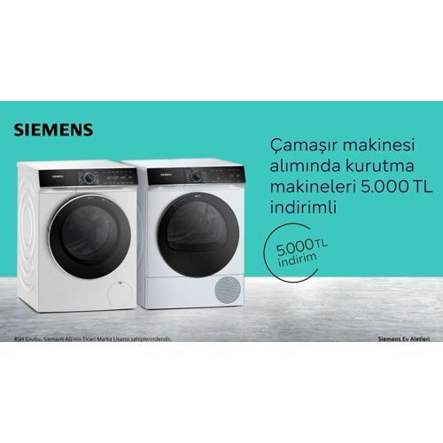 Siemens WM12N200TR-WT00H201TR Çamaşır Makinesi, Kurutma Avantaj Set