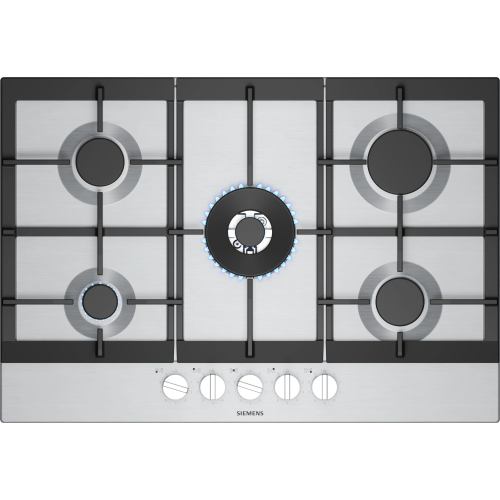 Siemens EC7A5RI90 iQ500 Gazlı Ocak 75 cm Paslanmaz çelik