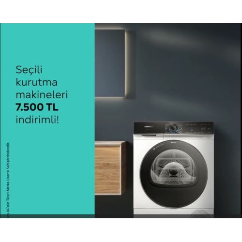 Siemens WM12N200TR-WT00H201TR Çamaşır Makinesi, Kurutma Avantaj Set